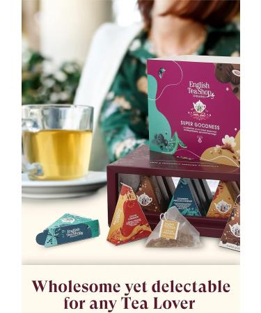 English Tea Shop Organic Super Goodness Collection - 12 Loose Leaf Pyramid Tea Bags - Buy Online on SooperMarket.com