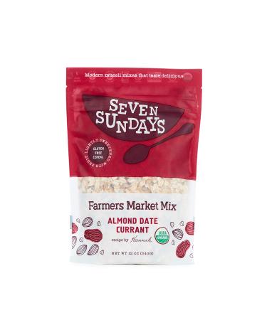 Seven Sundays Organic Farmers Market Muesli {12 Oz, 1Count} | Certified Organic | Gluten Free Certified | No Added Sugar | Non-Gmo | Vegan Organic Farmer's Market Mix 12 Ounce (Pack of 1)