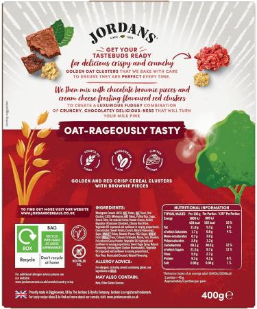 Jordans Country Crisp Red Velvet Ltd Ed | Breakfast Cereal | Vegetarian | 6 PACKS of 400g Red Velvet 400G (Pack of 6) - Buy Online on SooperMarket.com