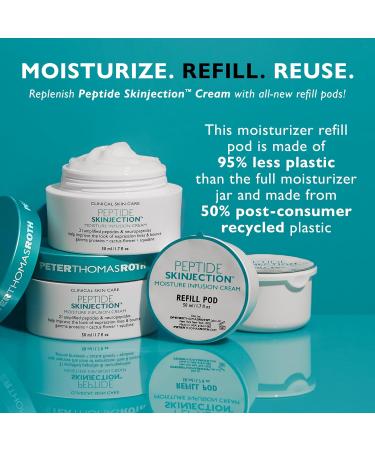 Peter Thomas Roth Peptide Skinjection Moisture Infusion Cream Refill Pod - 1.7 Fl Oz | Anti-Aging Fine Lines Hydration & Elasticity Boost with 21 Peptides - Buy Online on SooperMarket.com