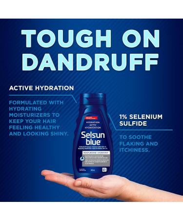 Selsun Blue ACTIV Hydration Anti-Dandruff Shampoo 300mL Controls Dandruff and Flaking Moisturizes Scalp - Buy Online on SooperMarket.com