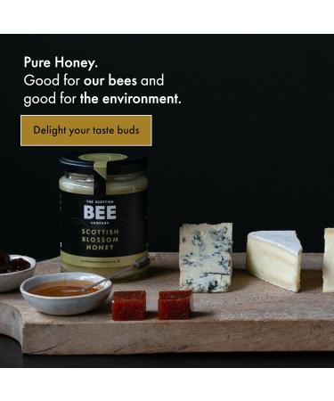 Heather and Blossom Duo of Honey from The Scottish Bee Company 340g x 2 - Heather and Blossom Honey Gift Bundle - Pure Natural Soft Set Honey Made in the UK - Buy Online on SooperMarket.com