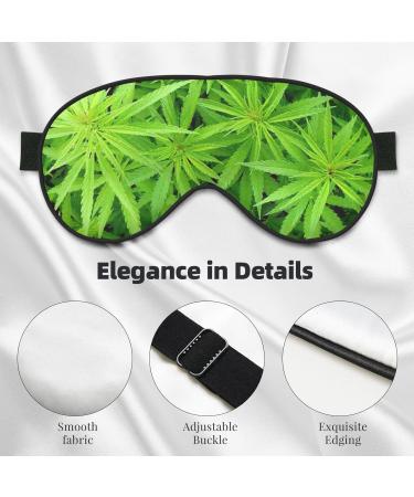 Buy Green Leaf1 Soft Sleep Eye Mask - Breathable Female Eye Patch for Travel & Relaxation - Buy Online on SooperMarket.com