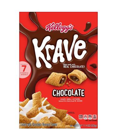Kellogg's Krave Chocolate Cereal 7.125lb Case (10 Count) - Real Chocolate Filling - Buy Online on SooperMarket.com