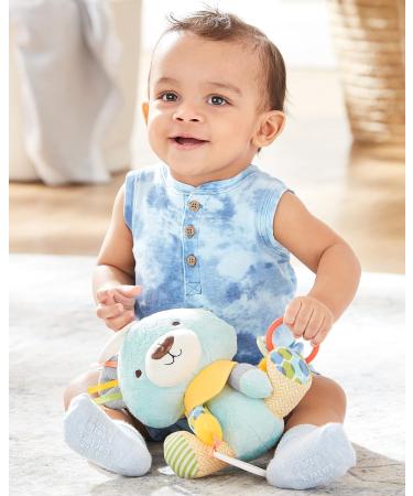 Skip Hop Bandana Buddies Bear Activity Teething Toy with Rattle - Multi-Sensory Textures - Buy Online on SooperMarket.com