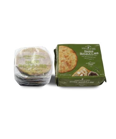 Ines Rosales Rosemary and Thyme Olive Savory Oil Tortas 6.34 oz - Fine Mediterranean Crisps Pack of 6 - 180g - Buy Online on SooperMarket.com
