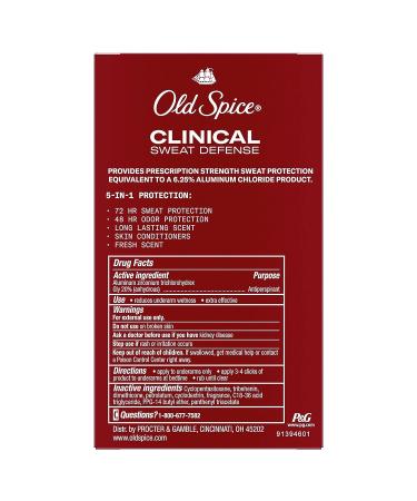 Old Spice Clinical Sweat Defense Anti-Perspirant Deodorant for Men - 72 Hour Pure Sport Plus - 1.7 Oz - Buy Online on SooperMarket.com