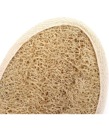 Natural Loofah Luffa Sponge Set for Exfoliating Face and Body - 2pcs - Buy Online on SooperMarket.com