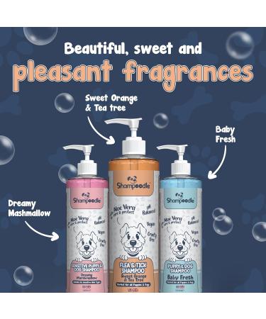 Shampoodle Sweet Orange & Tea Tree Dog Shampoo & Conditioner 500ml - Flea & Tick Repellent - pH Balanced Vegan Formula with Aloe Vera & Vitamin E - Buy Online on SooperMarket.com