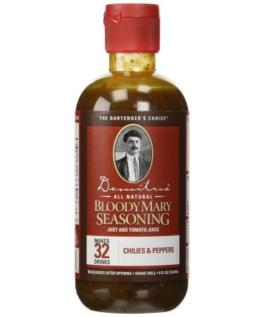 Demitri's All Natural Bloody Mary Seasoning Mix - Chilies & Peppers - 8 oz