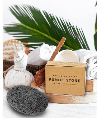 Maryton Natural Pumice Stone for Feet - Exfoliating Scrubber for Dead Skin, Corns, and Calluses - Pedicure Tool for Soft, Smooth Feet and Hands - Buy Online on SooperMarket.com