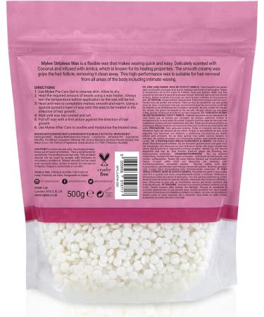 Mylee Professional Hard Wax Beads 500g - Coconut & Arnica | Stripless Depilatory Waxing Pellets for Painless Hair Removal on Full Body, Face & Bikini Line - Buy Online on SooperMarket.com