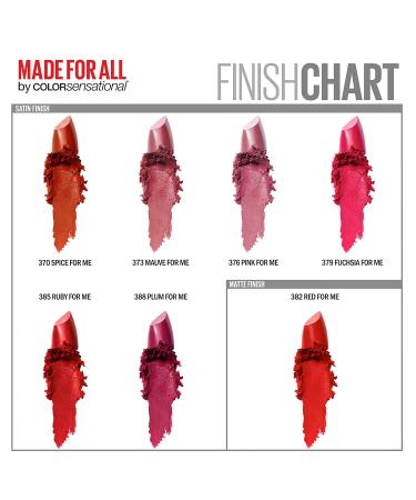 Maybelline Color Sensational Lipstick Fuchsia For Me - 0.15 oz (4.2 g) | Long-lasting Color - Buy Online on SooperMarket.com