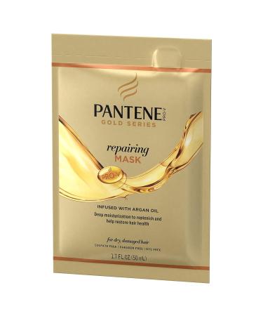 Pantene Pro-V Gold Series Repairing Mask with Argan Oil - 1.7 fl oz (Pack of 10) - Buy Online on SooperMarket.com