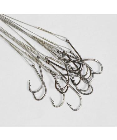 20pcs Baitholder Fishing Hook Rigs with Nylon Coated Wire Leader and Swivel 6.5inch - Buy Online on SooperMarket.com