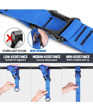 Heavy Duty Pull Up Assistance Bands | Adjustable Weight/Size with Fabric Feet Mats | Upgrade Your Strength Training - Buy Online on SooperMarket.com