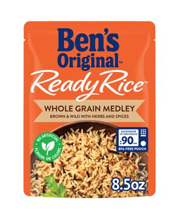 BEN'S ORIGINAL Ready Whole Grain Medley Pouch Brown & Wild Rice 8.5 oz. (6 Pack)