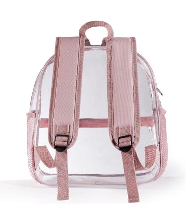 Mini Clear Stadium Approved Backpack 12x12x6 - Rose Gold for Women & Girls - Buy Online on SooperMarket.com