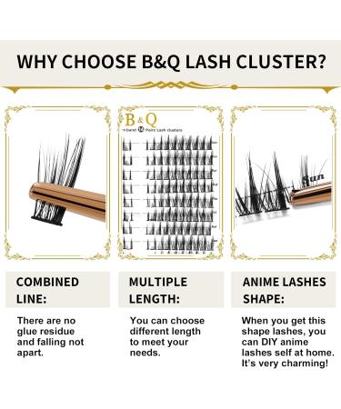 72 Cluster Lashes D Curl | Natural Fluffy Lash Extensions DIY | UK-FD-B51-D-MIX - Buy Online on SooperMarket.com