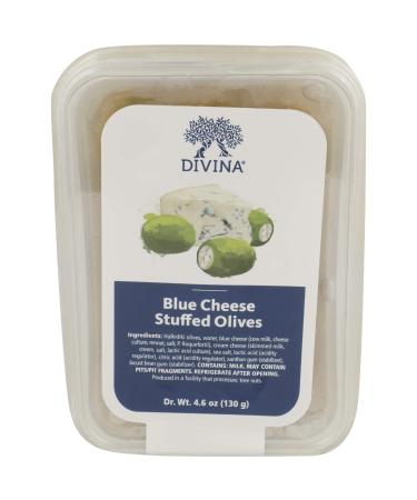 DIVINA Olive Deli Cup, Stuffed Blue Cheese, 4.6 Oz