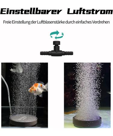 Buy Boxtech Aquarium Air Stone Set - 130mm Diffuser for Enhanced Oxygenation | Sand Plate & Aerator Stone for Fish Tanks - Buy Online on SooperMarket.com