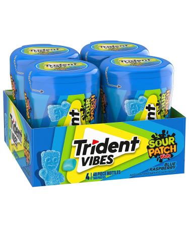 Trident Vibes SOUR PATCH KIDS Blue Raspberry Sugar Free Gum - 160 Pieces - Buy Online on SooperMarket.com