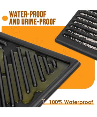 Eyein Waterproof Cat Litter Mat - 80x60cm Black - Urine Proof & Easy to Clean Litter Box Mat with Scatter Control - Non-Slip & Washable Kitty Litter Rug - Buy Online on SooperMarket.com
