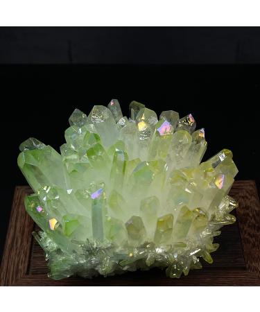 Natural Electroplating Crystal Quartz Cluster Home Decoration Reiki Feng Shui Decoration Crystal Cluster