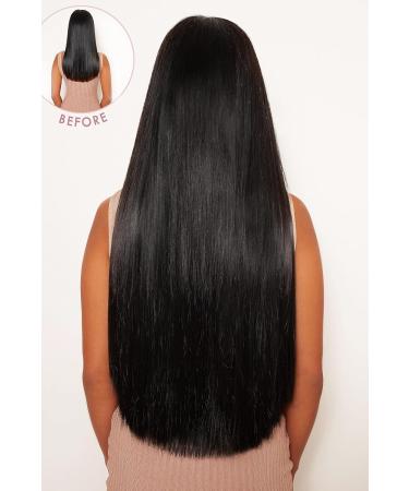 Lullabellz Super Thick Statement Straight Clip In Hair Extensions 5-Piece 26-Inch Length Natural Black - Buy Online on SooperMarket.com
