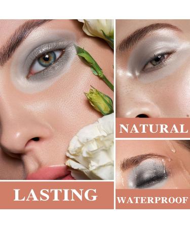 White Glitter Eyeshadow Stick Shimmer Durable Highlighter Eyeshadow Pencil Highly Pigmented Metallic Long Wear Waterproof Cream Eye Brightener Stick Eye Shadow Eyeliner Crayon Makeup Pen - Buy Online on SooperMarket.com