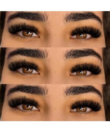 Geeneiya Fluffy Mink Eyelash Clusters - Thick Individual Extensions 10-18MM (280 Pcs) - Premium Quality Fake Lashes for Stunning Volume - Buy Online on SooperMarket.com