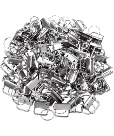 Qovydx 45Pcs 1 Inch Silver Wristlet Key Fob Hardware Set with Split Rings - Ideal for Keychains and Lanyards - Buy Online on SooperMarket.com