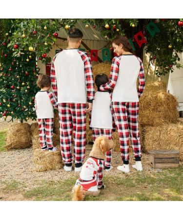PatPat Family Matching Christmas Pajamas Set - Tree Snowflake Letters Print, Long Sleeve Sleepwear, Xmas Outfits for Kids 6-7 Years - Colorblock - Buy Online on SooperMarket.com