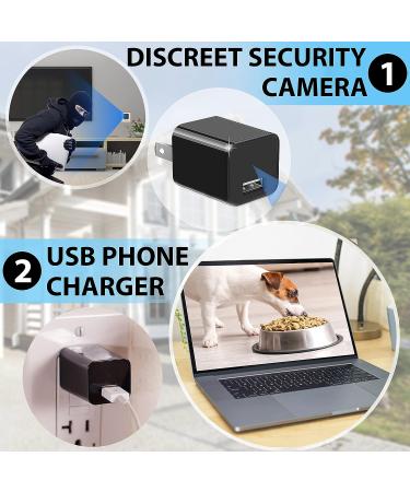 Spy Camera Charger - Premium HD 1080P Mini Hidden Camera - USB Nanny Cam - Surveillance Camera for Spying - Buy Online on SooperMarket.com