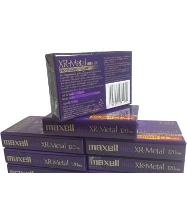8 PACK MAXELL XR-METAL 120 PROFESSIONAL 8MM Hi8 60 min. TAPES - Buy Online on SooperMarket.com