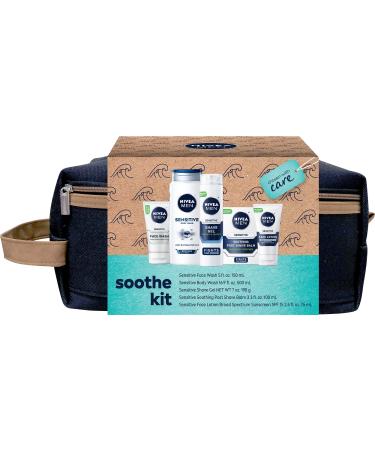 NIVEA MEN Complete Collection Skin Care Set for Sensitive Skin, 5 Piece Set