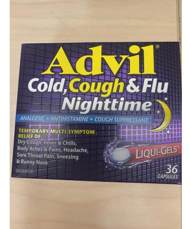 Advil Cough Cold & Flu Nighttime 36's - Buy Online on SooperMarket.com