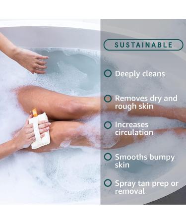 Cleanlogic Organic Cotton Exfoliating Body Scrubber - 3 Pack Reusable Exfoliator for Smooth Skin - Daily Skincare Routine Essential - Buy Online on SooperMarket.com