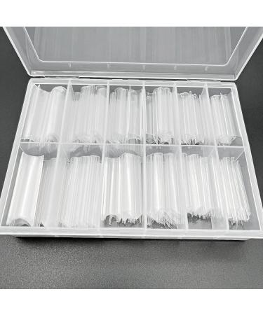 JZK 240x Clear C Curve Half Cover Square Nail Tips Extra Long For Acrylic Extensions Square False Finger Nail Tips For Gel And Acrylic Nails False Nail Extension Tips - Buy Online on SooperMarket.com