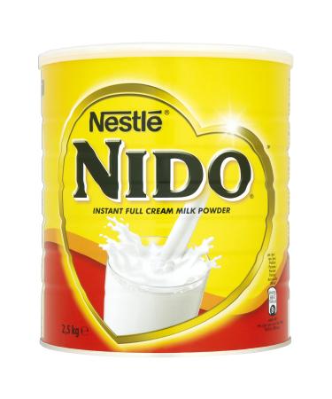 Nido Instant Full Cream Milk Powder Substitute for Fresh Milk For Tea & Coffee 2.5kg Tin