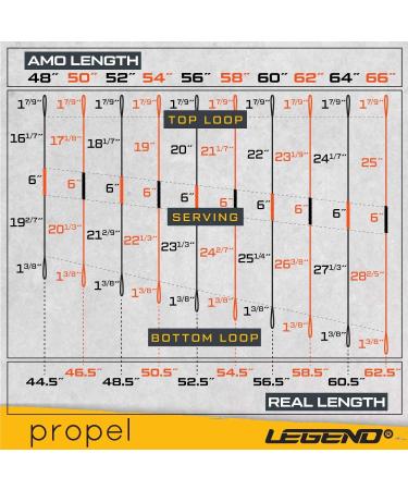 Legend Recurve Bow String - Dacron Replacement | Archery Equipment for Traditional Bow | AMO 48-66in | 12-14-16 Strands | 10-40 lbs Draw Weight - Buy Online on SooperMarket.com