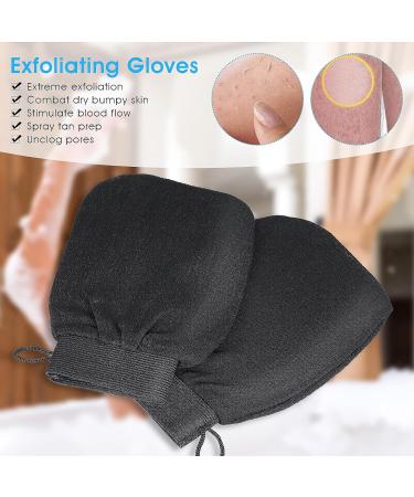 2PCS Exfoliating Gloves - Deep Body Scrubber for Shower - Dead Skin Remover for Women and Men - Buy Online on SooperMarket.com
