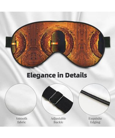 Microphone with Music Note Print Double-Sided Eye Mask Soft and Light Blocking for Enhancing Sleep Quality - Buy Online on SooperMarket.com