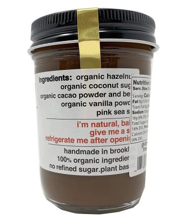 Fine & Raw Organic Hazelnut Butter Spread - 8 oz | Vegan & Clean Ingredients | Chocolate Hazelnut Flavor - Buy Online on SooperMarket.com