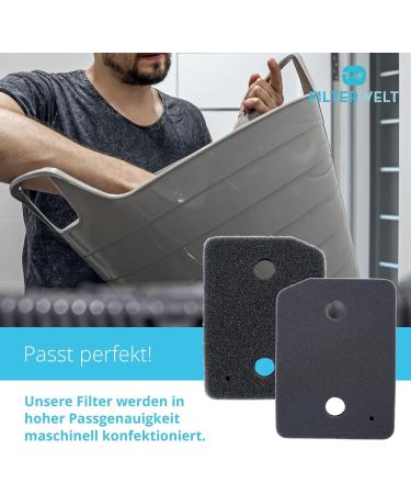 Buy 2 Set Filter for Miele T1 9164761 Dryer - High-Quality Foam & Sponge Lint Filter for Heat Pump Dryers | 207 x 157 x 30mm - Buy Online on SooperMarket.com