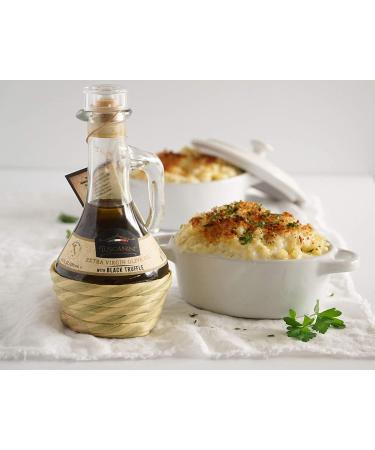 Tuscanini Black Truffle Oil with Real Truffle Shavings 250ml (2 Pack) - Premium Italian EVOO, Cold-Pressed, All Natural & Non GMO - Buy Online on SooperMarket.com