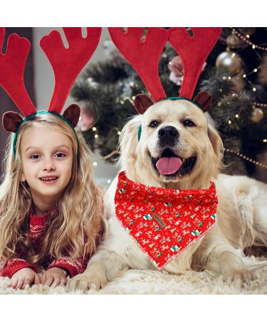 Shop Lionheart Glory Dog Haller Christmas Bib - Washable Soft Cotton Adjustable Neckerchief for Small Dogs - Red 1 Pack - Buy Online on SooperMarket.com