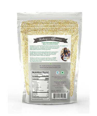 Jiva Organic White Quinoa 2lb - Grown in India | Ready-to-Cook Whole Grain Quinoa - Buy Online on SooperMarket.com