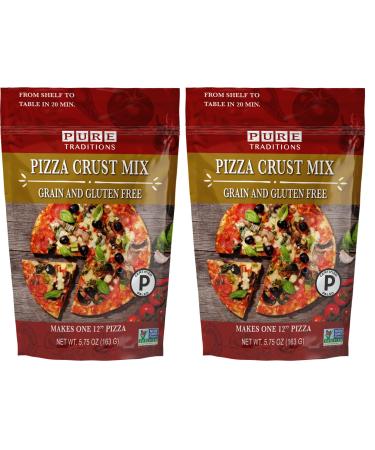 Certified Paleo Pizza Crust Mix, Quick and Easy (2 Pack) 5.75 Ounce (Pack of 2)