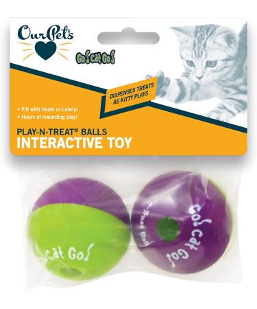 OurPets Play-N-Treat Twin Pack Cat Toy - Interactive and Entertaining Toy for Cats - Buy Online on SooperMarket.com